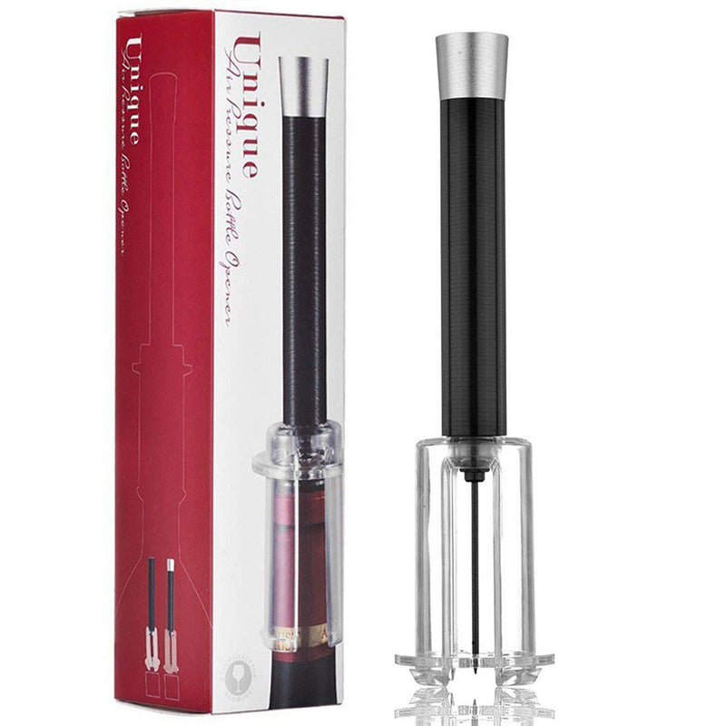 Wine opener with air pump