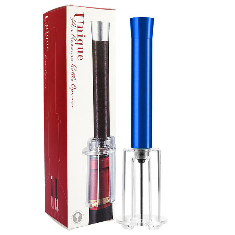 Wine opener with air pump