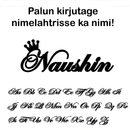 TopFashion™ tee ise personaalsed nimega kõrvarõngad