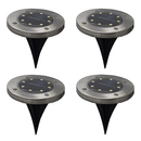 8 LED-tule ja päikesepatareidega laetavad niiskuskindlad aiavalgustid