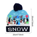 LED Christmas Hat Sweater Knitted Beanie Christmas Light Up Knitted Hat Christmas Gift for Kids Xmas 2021 New Year Decorations