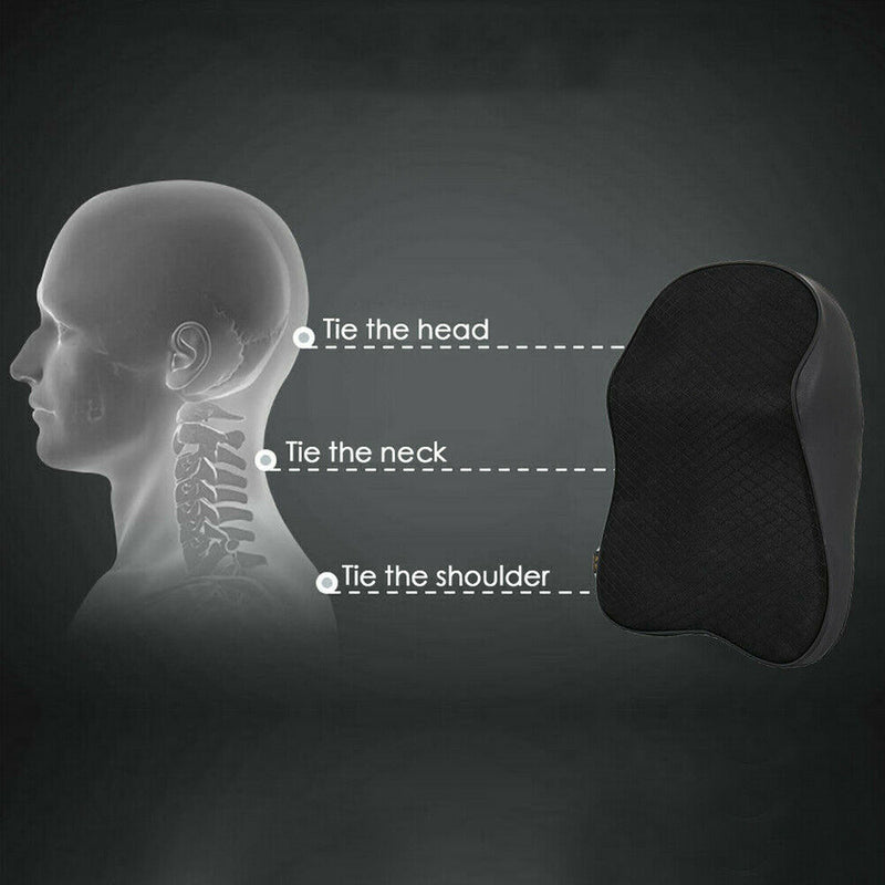 Car Seat Headrest Pad 3D Memory Foam Pillow Head Neck Pain Relief Travel Neck Support Breathable Mesh Fabric Memory Foam Cushion