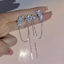 TopFashion™ ketiga tsikroonist lilledega kõrvarõngad