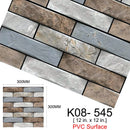 Easysticky™ Isekleepuv erinevate 3D-mustritega tapeet 12tk pakis