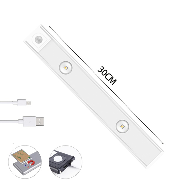 SensorLIGHT™ USB-juhtmega laetav liikumise peale süttiv LED-lamp