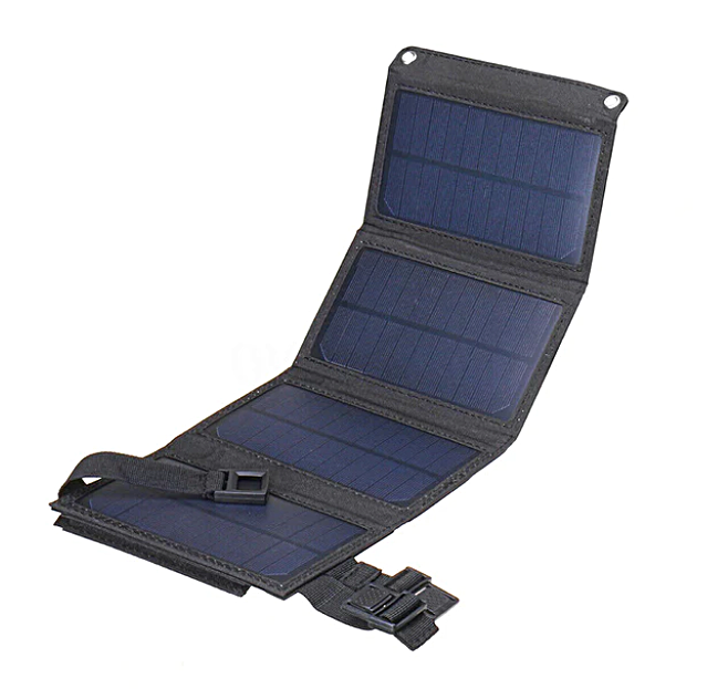 SolarPower™ Kokkuvolditav päikesepaneel USB-seadmete laadimiseks