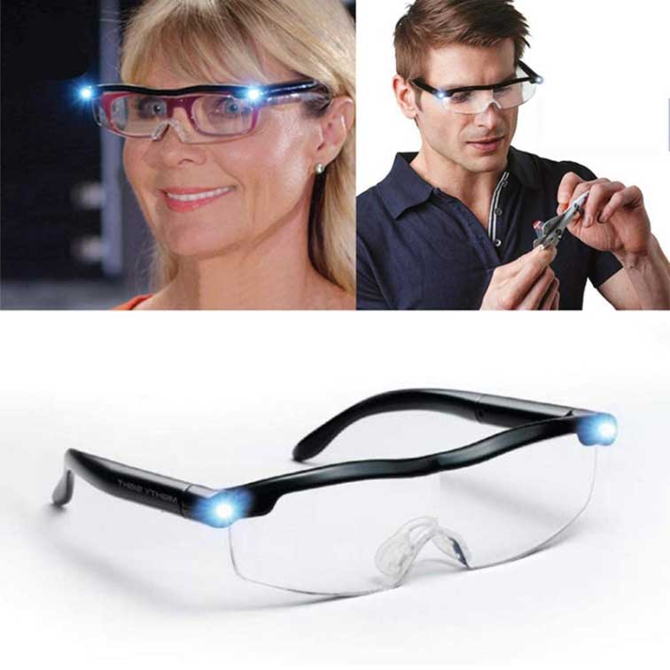 SuperGlasses™ Suurendavad LED-valgustusega lugemisprillid